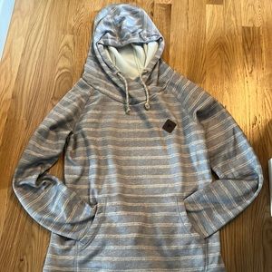 The brand is Burton. It is a size medium.